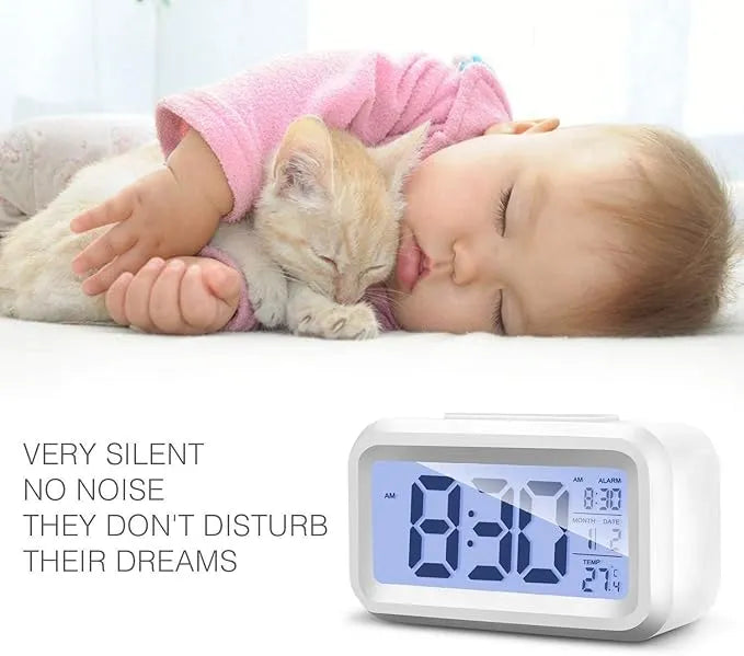 Digital LCD Alarm Clock